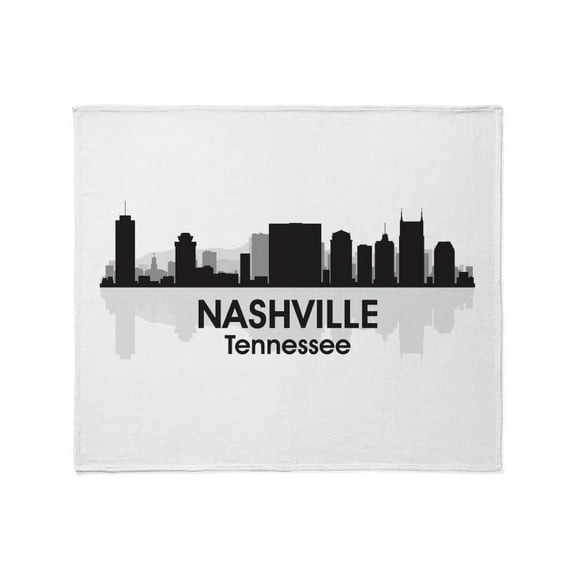CafePress - Nashville Skyline Throw Blanket - Soft Fleece Throw Blanket, 50"x60" for All Ages