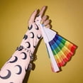 thumbnail image 4 of Abanico Mano Arcoíris 6 Uds. Del Orgullo Gay para Fanáticos LGBT (estilo 1), 4 of 5