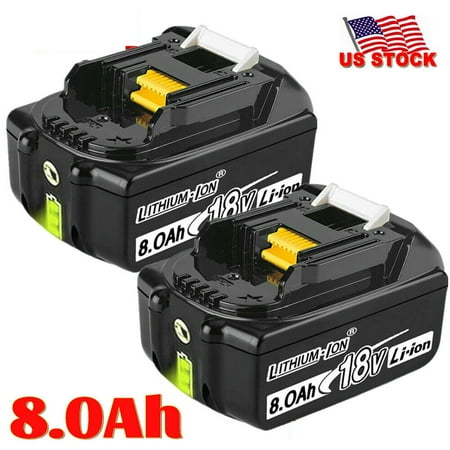 

2PACKS 18V 8.0Ah 18Volt Lithium-Ion LXT Battery For Makita BL1830 BL1815 BL1850 BL1860B