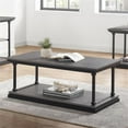 thumbnail image 4 of Furniture of America Drewden Wood 1-Shelf Coffee Table in Antique Gray, 4 of 6