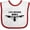 White and Red, variant on Inktastic Life Behind Bars Mountain Bike Boys or Girls Baby Bib