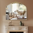 thumbnail image 2 of MISSDAY Vintage Retro Gold Baroque Mirror for Wall, 36"X30" Arched Antique Wall Mirror, 2 of 4