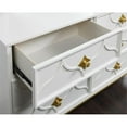 thumbnail image 3 of Martin Svensson Home Emma 6 Drawer White and Gold Dresser, 3 of 7