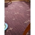 thumbnail image 5 of Rugsotic Carpets Handmade Rugs Hand Knotted Loom Square 8'x8' Purple Wool for Indoor Use, 5 of 14