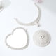 thumbnail image 3 of 7Inch Heart Shaped Mirror, 360Two-Sided Magnifying Aesthetic Mirror, Coquette Room Decor Vanity Mirror for Desk,3X Magnification Bathroom Mirror Bedro, 3 of 4