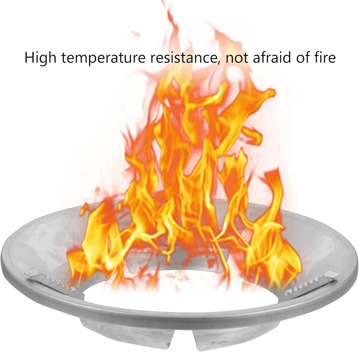 ABCISI Windproof Wok Ring Gas Stove Holder, Cast Iron 5-Opening Nonslip Wok Support for Most Gas Burners, Heat Resistant Wok Stand Flame Stabilizer Splash Guard for Kitchen Cooking,2-Pack,10X2.7 Inch