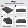 thumbnail image 5 of BSHTI Modern Standard Loveseat Couch,with Removable Back Cushions,Sturdy Construction,Linen Blend Upholstery,Square Arm,Black, 5 of 14