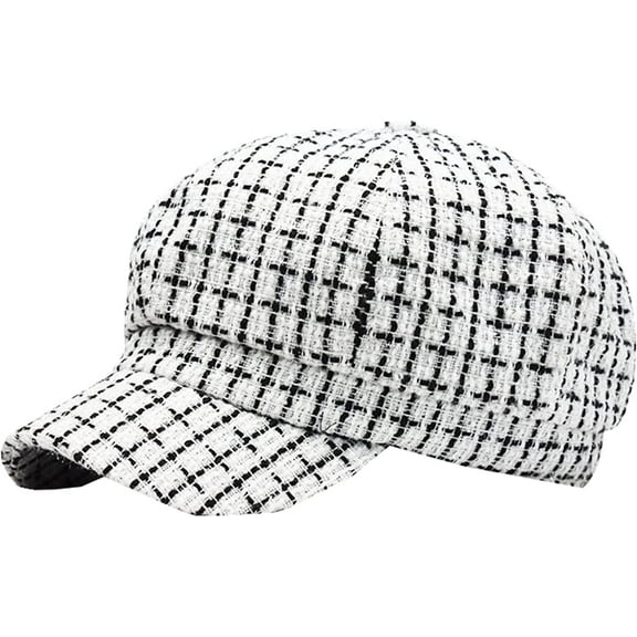 CoCopeaunts Newsboy Cap Autumn Winter Felt Hats for Men Women Vintage Thick Octagonal Cap Female Casual Beret Hat