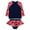 Dark Blue, variant on Hienoo Little Girls 2Pcs Swimsuit Hearts Print Long Sleeve Rashguard Swim Shorts Swimwear