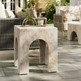 thumbnail image 2 of Coffee Side Table, Yellow, Faux Stone Concrete, Outdoor Patio Balcony Cafe Bistro Garden Hospitality Restaurant, Modern Contemporary, HB37593, 2 of 12