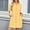 Yellow, variant on Umbreon Linen Dresses for Women Summer Short Sleeve Button Down Midi Dress Cre W Neck Solid Color Fashion Causal Beach Vacation Clothes with Pockets