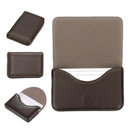 Square Pocket Leather Name Business Card Id Credit Holder Square Pocket Leather Name Business Card Id Credit Holder Case Wallet