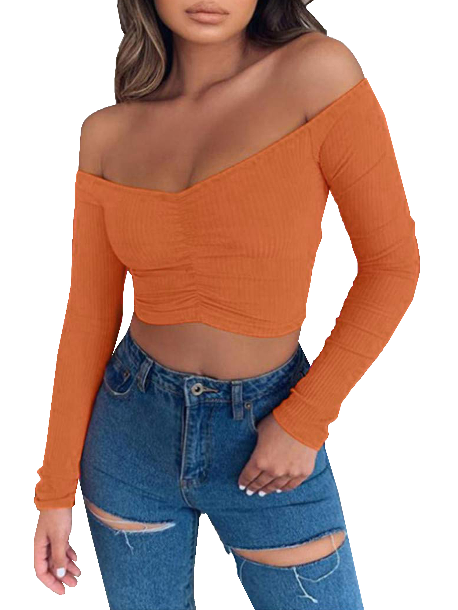 long ruched tank top