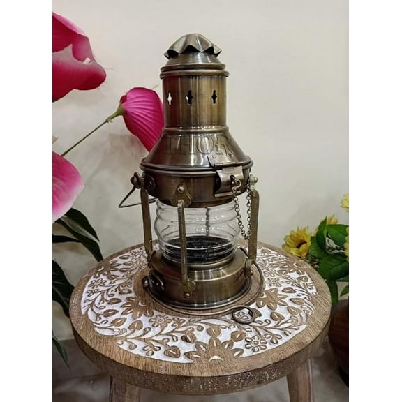 Nautical Oil Lamp Lantern /Decorative Hanging Lantern/ Marine Ship Lamp/ Decorative-Boat Lamps-Nursery Oil Lamp-Vintage Antique Lighting Boat Lamp Rustic Vintage Home Decor Gifts