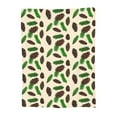 thumbnail image 1 of Upside Down Pinecone Idea Pattern Throw Blanket, Super Soft Anti-Pilling Flannel Bed Blankets, 50"x40", 1 of 8
