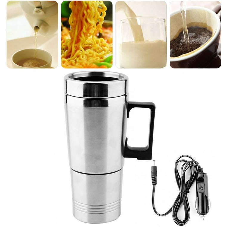 300mL 12V 70W Stainless Steel Car Electric Cup Hot Water Tea