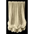 thumbnail image 3 of Hazel Scroll Motif Embroidered Balloon Curtain Sheer 54" x 63" in Cream, 3 of 3