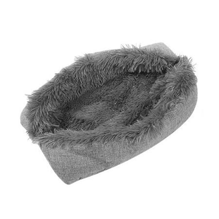 Donut Shape Pet Bed Extra Warm Thermal Soft Material Cozy Pet Bed for Four Seasons
