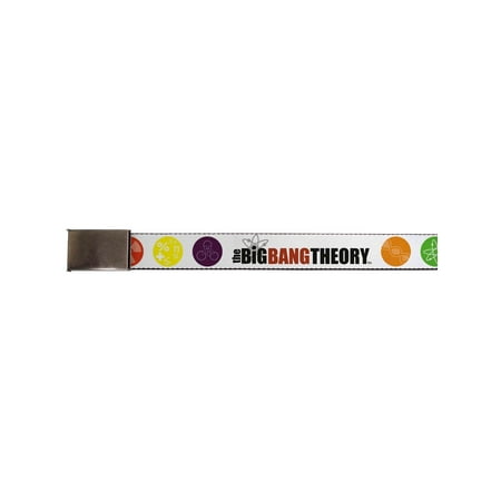 big bang theory tv series science emblems web belt
