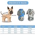 thumbnail image 3 of 2 pcs Dog T-shirt Summer Seaside Hawaiian Resort Style Printed Dog T-shirt Blue And White (L), 3 of 5