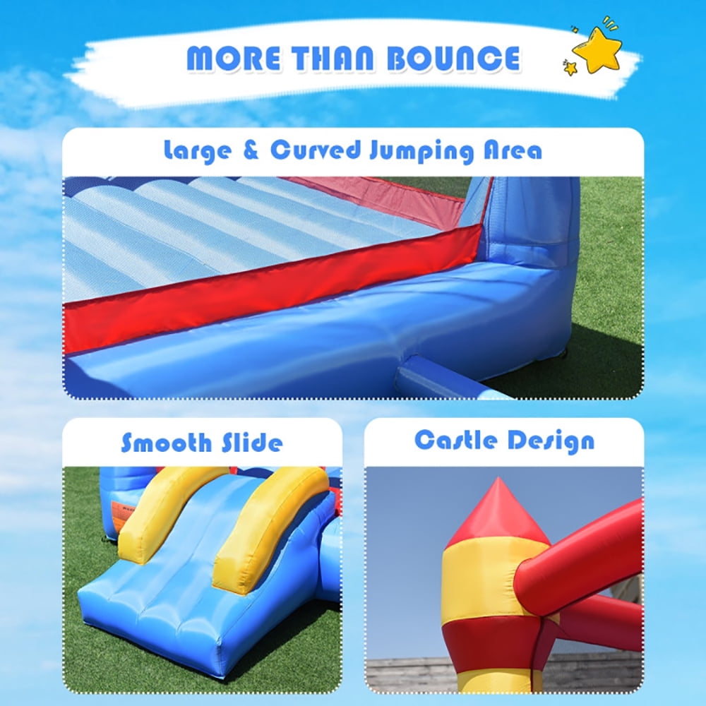 Aimee Lii Inflatable Bounce House Castle Jumper Without Blower, Kids Bounce House