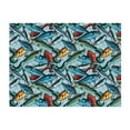 thumbnail image 4 of KLL Colorful Fishing Baits Print Fleece Throw Blanket, Horizontal Fleece Bedding Cute Soft Blankets Comfy Fleece Flannel Plush Home Decor for Couch & Bed -50"x40", 4 of 9