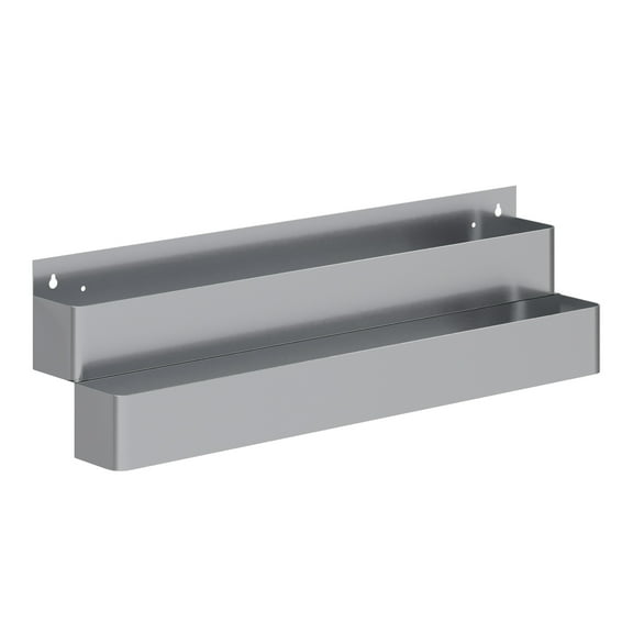 AmGood 36 in. Double Tier Stainless Steel Speed Rail Rack for Commercial Bars, NSF