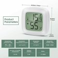 thumbnail image 2 of Termómetro para interiores, termómetro para el hogar 3 piezas Mini LCD Termómetro higrómetro portátil para interiores -20 ℃ 60 ℃, 10% 99% RH Adecuado para la habitación de los niños, la habitación de las personas mayores, etc. Kuyhfg Bienvenido a Kuyhfg, 2 of 5
