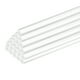 thumbnail image 1 of Uxcell 30 Pcs Varillas Redondas de Acrílico 1/4" x 12" Varillas de Dowel de Acrílico Transparentes - 6mm x 300mm, 1 of 5