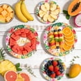 thumbnail image 5 of 60 Pcs Luau Party Tableware Decorations, Aloha Tropical Disposable Dinnerware Set including Paper Plates with Napkins for Hawaiian Tropical Summer Birthday Party Supplies, Serves 20, 5 of 7