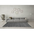 thumbnail image 3 of Ahgly Company Indoor Round Abstract Gray Modern Area Rugs, 5' Round, 3 of 4