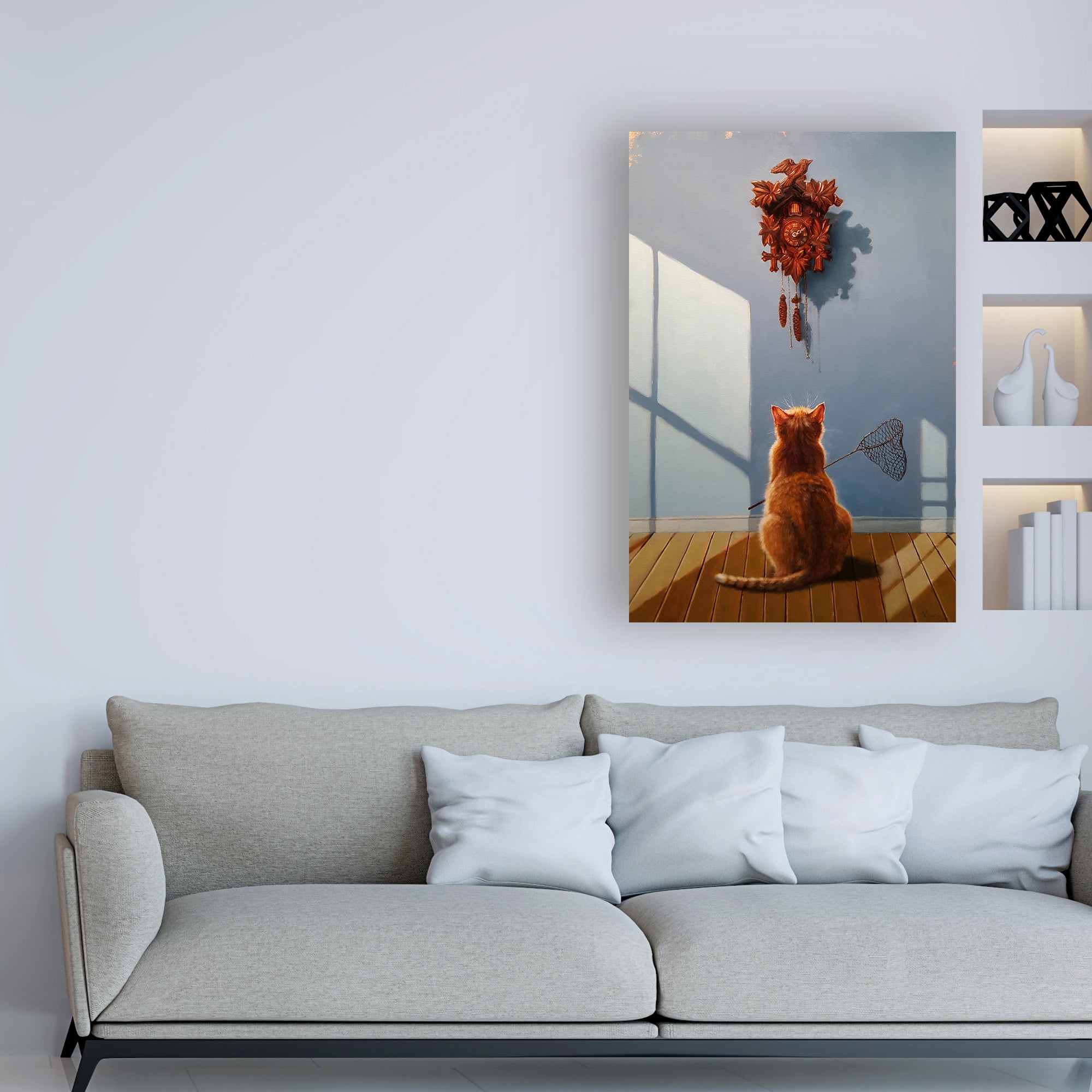 Trademark Fine Art 'A Timely Lunch' Canvas Art by Lucia Hefferna