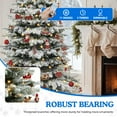 thumbnail image 5 of Dextrus 7.5 FT Prelit Flocked Layered Spruce Christmas Tree, Pre-Decorated  Artificial Pine Christmas Tree with 1278 Tips & 550 Lights, Remote Control,11 Light Modes, White Flocked, 5 of 12