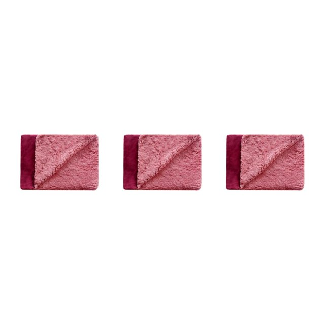 Methold Tela Stay Cozy Pet Square Bed Manta y cómoda Incluida Cama Sleeping Pet Nest Wine red S40x30x5(cm) Type1 NO1