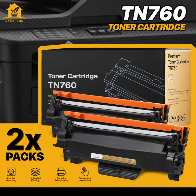 Brother Genuine TN730 Black Toner Cartridge - DCP-L2550DW HL
