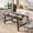 Cuba Birch 1600, variant on COZONY Industrial Dining Table, 63" Long Wood Kitchen Table with Metal Frame and Grey Finish for 4-6 People, 300 lb Capacity,Brown