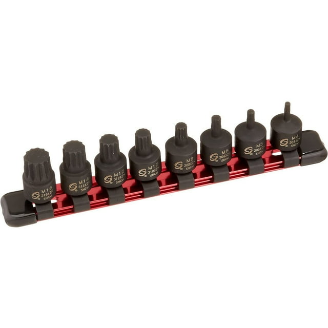 Sunex Tools 3640 Ensemble de 8 Douilles à Impact Triple Carrées, Entraînement 3/8 Pouce