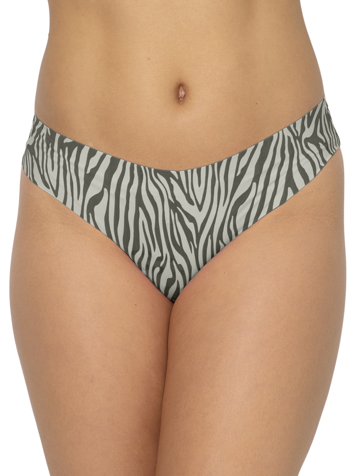 No Boundaries Juniors' No Show Thong Panty, 3-Pack