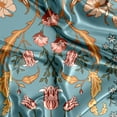 thumbnail image 5 of Sweet Jojo Designs Boho Floral Wildflower Blue and Orange Girl Decorative Satin Pillowcases, 5 of 6