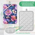 thumbnail image 6 of Yayeee Pot Holders Kitchen Heat Resistant with Pockets 7"x9.8" Cotton Oven Cooking Hot Pads, Colorful Art Flowers, 6 of 7