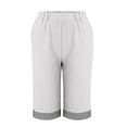 thumbnail image 3 of Womens Cotton Linen Casual Shorts Vacation Shorts Women Loose Shorts Women Gauze Shorts For Women Ladies Walking Shorts Summer Outfits For Women Womens Athletic Shorts Linen Shorts For Women, 3 of 9