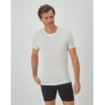 thumbnail image 3 of Hanes Perfect Flex Men's Tee, White Crewneck Undershirt, 1-Pack S, 3 of 9