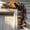 Black1, variant on Halloween Wooden Door Frame Decor, Black Cat Tree Branch Corner Ornament with Moon, Pumpkin and Lantern, Spooky Gothic Wall Decor for Front Door Home Decor 20cm