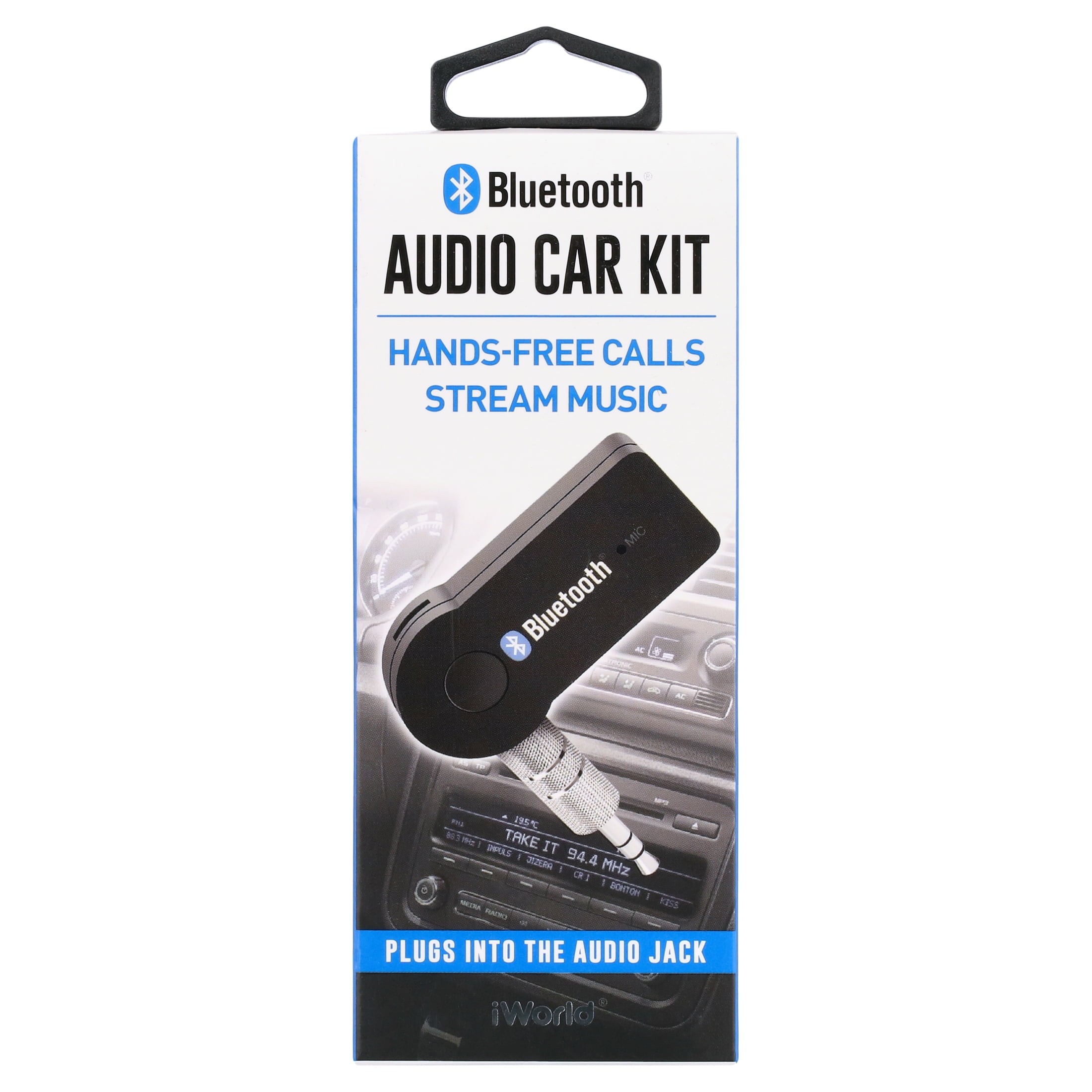 iWorld Bluetooth Audio Car Kit, Stream Music and Calls Hands Free