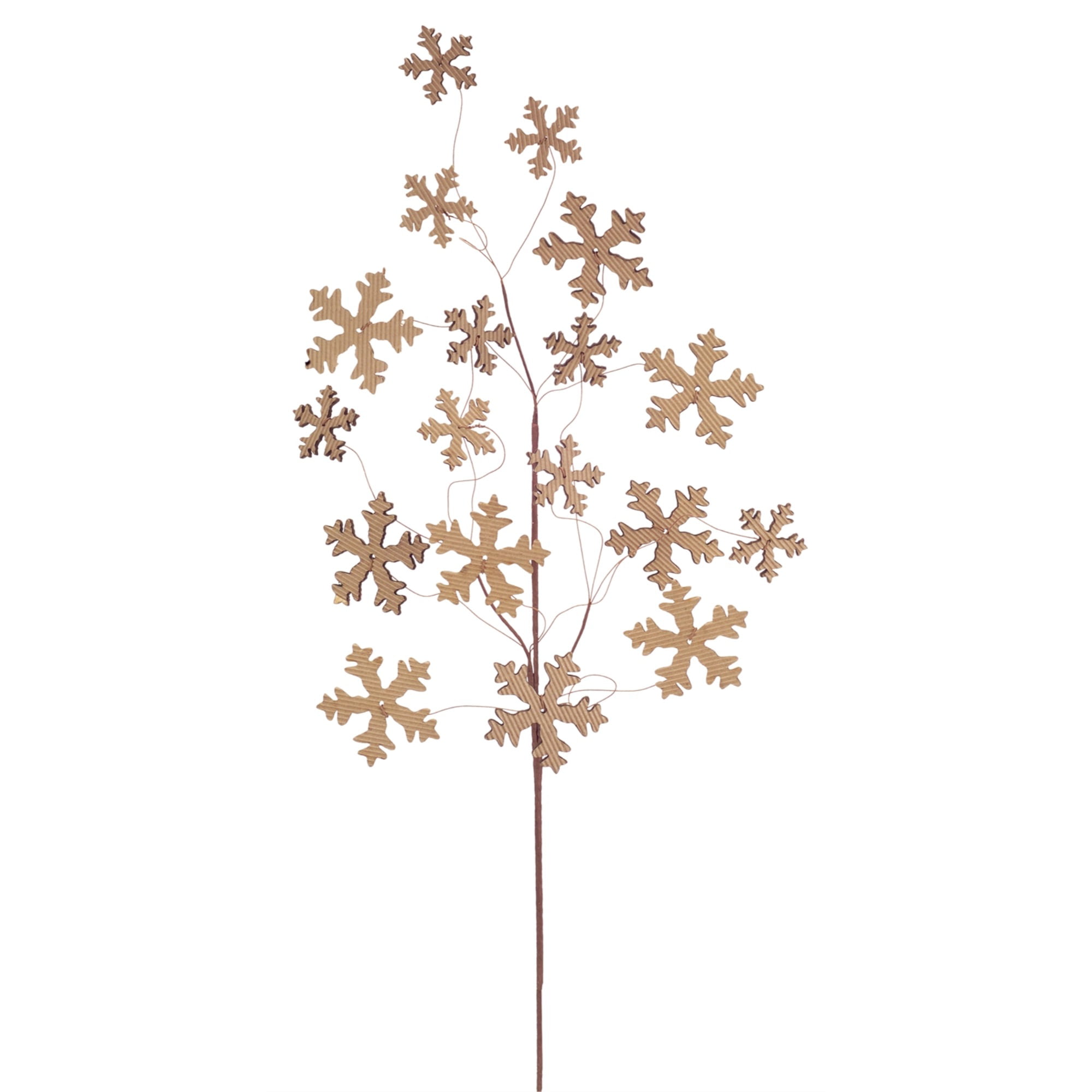Wooden Snowflake Spray (Set of 12) 28"H Paper