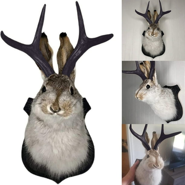 LINMOUA Faux Taxidermy, Head Wall Decor, Deer Head Wall Mount