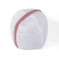 thumbnail image 1 of Xiao Hua Bolsa de lavandería plegable de 2 piezas, bolsa para lavar sujetadores, antideformación, para ropa interior, con cremallera protectora (rosa), 1 of 5