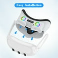 thumbnail image 2 of Rechale Cooling Fan Face Cover for Meta Quest 3 VR Headset Accessories -Ultra-Quiet Turbo Cooling, Breathable Memory Foam Cushion, Adjustable RGB Lighting,Ergonomic Fit for Extended VR Gaming (White), 2 of 7
