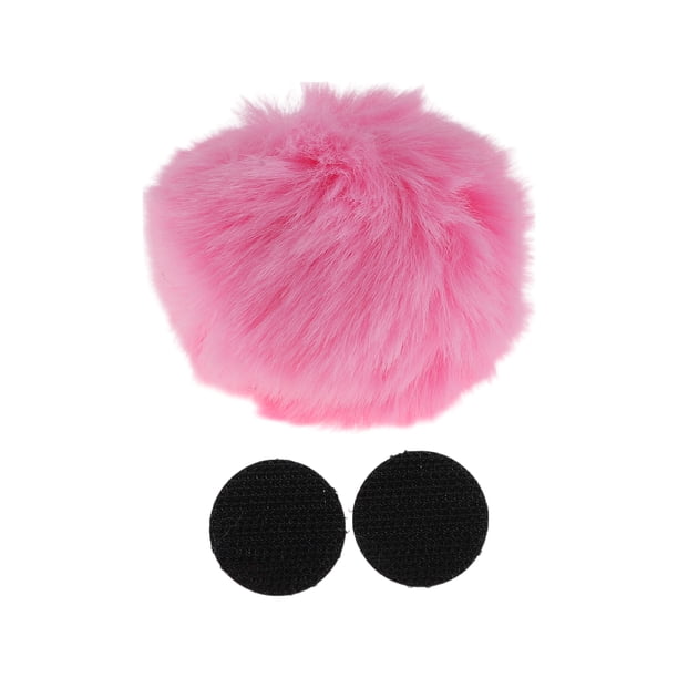 Accesorios para Casco de Motocicleta Decoración Cola Redonda para Cascos de Motocicleta Bicicleta Esquí Rosa Durazno Calcomanías 1 Juego