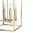 thumbnail image 4 of Hunter - Sunjai 4-light Alturas Gold, Medium Size Pendant Light, Dimmable, Formal Style, Rectangle Shaped, for Bedrooms, Dining, Living Rooms - 19988, 4 of 6